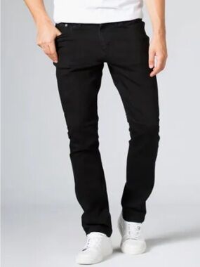 DU/ER No Sweat Relaxed fit black jeans sz 36x32 like new!